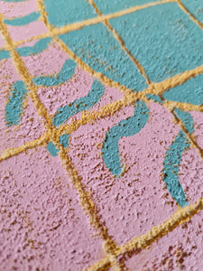 Tiles of sunset - original painting
