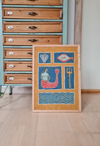 Mythical mosaic I - original painting