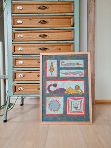 Mythical mosaic II - original painting