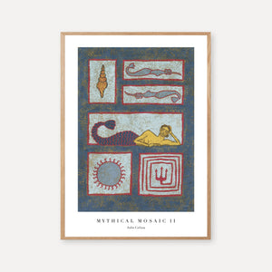 Ocean-inspired folk art mermaid illustration