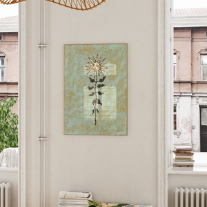 A beacon of light in the flower patch - print