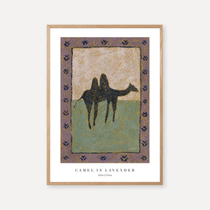 Camel in lavender - print
