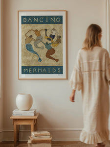 Dancing mermaids - print