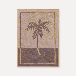 Pale purple palm - print
